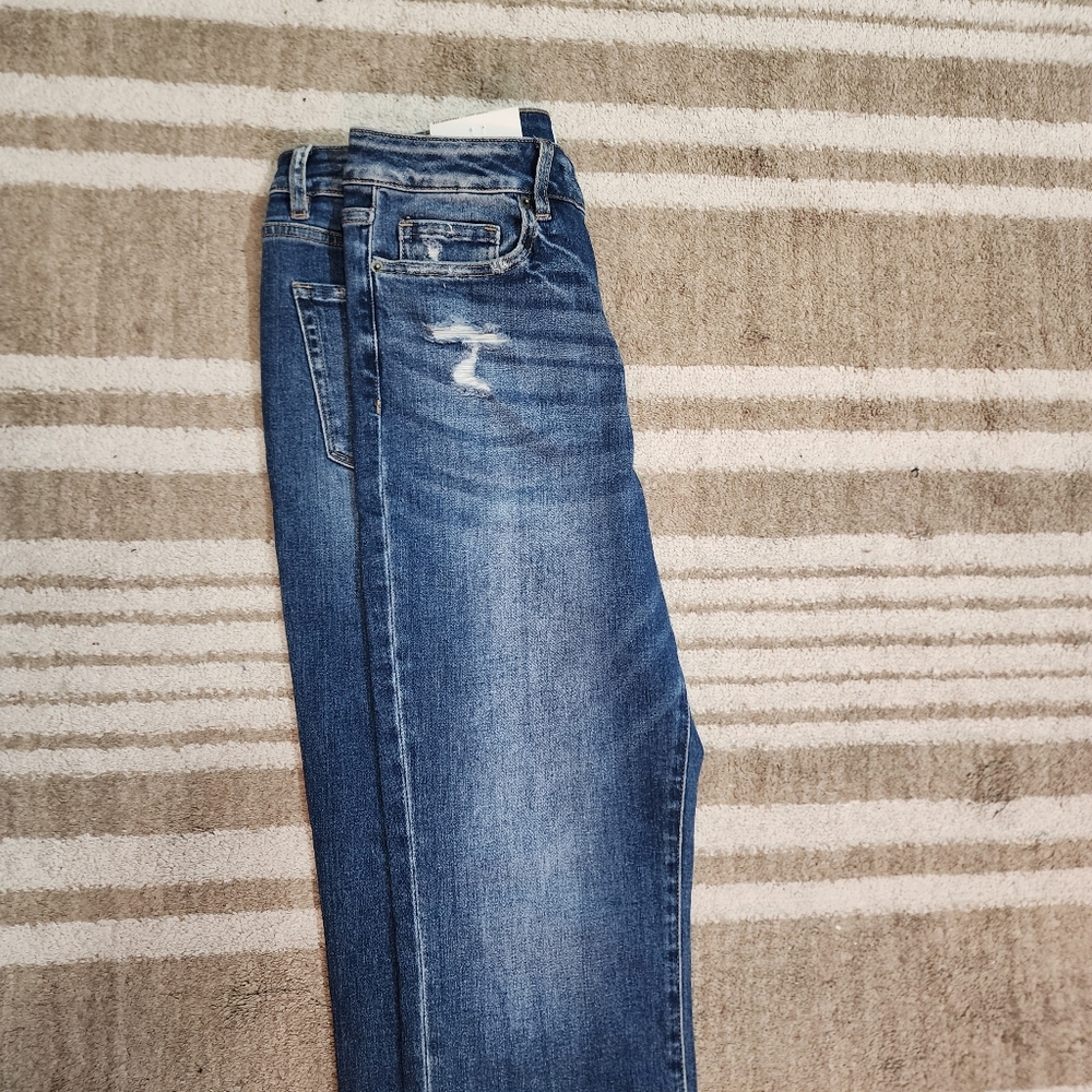 MICA Women's Super High Straight Leg Jeans - Blue. NWT - Picture 13 of 14